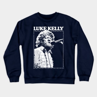 Luke Kelly -- Vintage Style Original Design Crewneck Sweatshirt